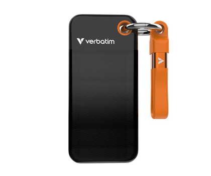 Dysk zewnętrzny Verbatim Pocket SSD 256GB Black/Orange